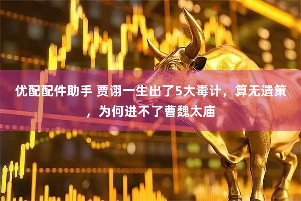 优配配件助手 贾诩一生出了5大毒计，算无遗策，为何进不了曹魏太庙