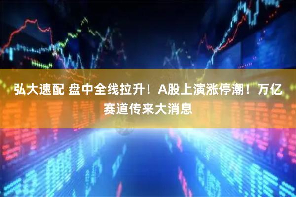 弘大速配 盘中全线拉升!A股上演涨停潮!万亿赛道传来大消息